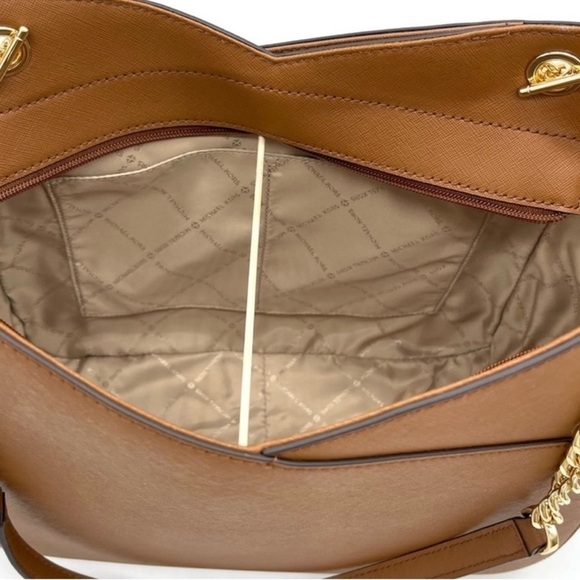 Michael Kors LG X Chain Shoulder Tote Bag & Double Zip Wallet Wristlet Luggage - Picture 6 of 10